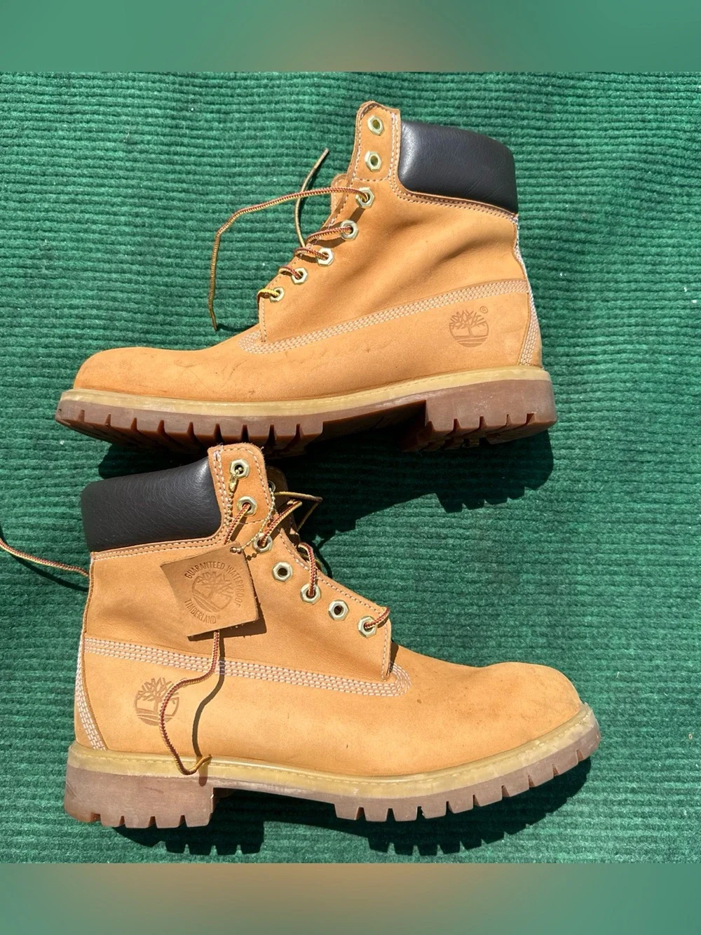 Timberland 6 Inch Premium Waterproof Boot 'Wheat' Nubuck Men’s Size 9.5